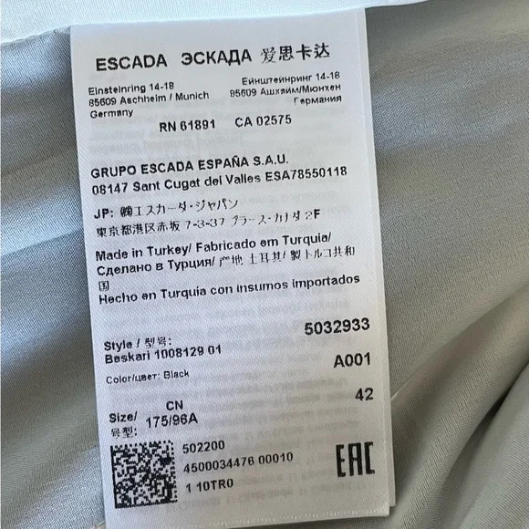 🎈ESCADA Black Blazer - Picture 7 of 7